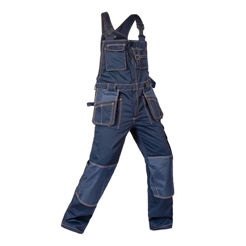 Bib overalls men work coveralls multi-functional pockets repairman strap jumpsuits pants wear-resistance working uniforms