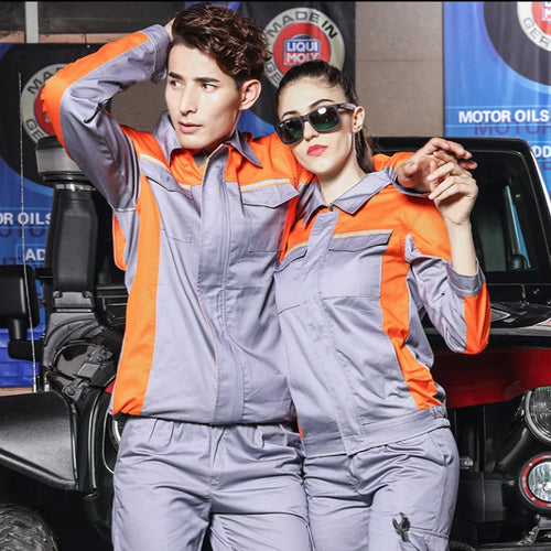 Work Clothing Men Women Uniform Long Sleeve Coveralls Protective coveralls Worker Repairman Machine Auto Repair Welding suits