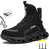 Male Work Safety Boots Indestructible Work Shoes Men Anti-puncture Safety Boots Winter Shoes Men Work Sneakers Steel Toe Shoes