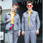 Working Uniforms Long-sleeves Wear-resistant Men Women Spring Autumn Work Clothing Coverall Mechanical Auto Repair Worker Suits