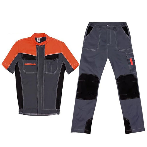 Work Clothing Men Coverall Work Car Workshop Multi Pockets Air Condition Electricity Installation Mechanical Repairmen Uniforms