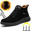 High Quality Winter Boots Men Work Safety Boots Steel Toe Cap Industrial Shoes Anti-smash Anti-puncture Safety Shoes Work Boots