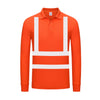 Reflective T-shirt Long Sleeve Traffic Protective Clothing Male and Female Managers Work Clothes Construction Site Engineering Building Workwear