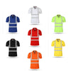 Lapel Stand Collar Quick-Dry Reflective Vest Construction Site Reflective Vest Reflective Work Clothes Short-Sleeved Long-Sleeved Reflective Construction Worker's Clothes T-shirt