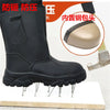 High-Cut Long-Tube Construction Site Winter Fleece-Lined Safety Shoes