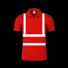 Lapel Stand Collar Quick-Dry Reflective Vest Construction Site Reflective Vest Reflective Work Clothes Short-Sleeved Long-Sleeved Reflective Construction Worker's Clothes T-shirt