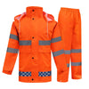 Orange Raincoat Set Split Sanitation Raincoat Safety Warning Maintenance Construction Worker Uniform Raincoat