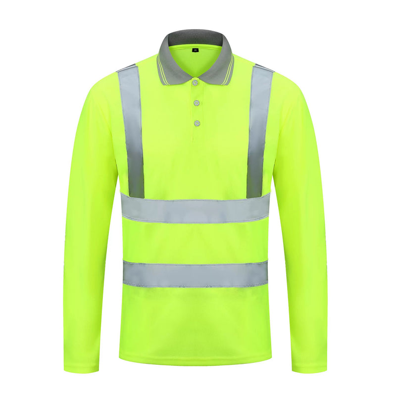 Long Sleeves Reflective T-shirt Road Traffic Protective Clothing Summer Men and Women Management Work Clothes Reflective Vest Outwear Hot