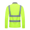 Long Sleeves Reflective T-shirt Road Traffic Protective Clothing Summer Men and Women Management Work Clothes Reflective Vest Outwear Hot