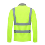 Long Sleeves Reflective T-shirt Road Traffic Protective Clothing Summer Men and Women Management Work Clothes Reflective Vest Outwear Hot