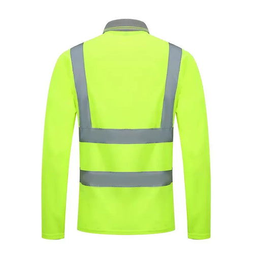 Long Sleeves Reflective T-shirt Road Traffic Protective Clothing Summer Men and Women Management Work Clothes Reflective Vest Outwear Hot