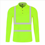 Lapel Stand Collar Quick-Drying Reflective Vest Construction Site Reflective Vest Reflective Work Clothes Long Sleeves Reflective Construction Worker's Clothes Long Sleeves Factory Clothing