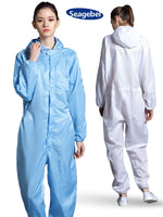 One-Piece Dust-Free Clothes Protective Clothing Dust-Free Clothing Static-Free Coverall Cleanroom Suit Paint Spraying Clothing Dustproof Protective Overalls