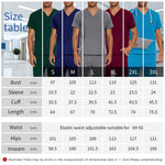 V Neck Scrub Top+doctor Pant Nursing Clothes S-3XL Medical Uniforms Men Short Sleeve Dentist Doctor Costume Nurse Tops and Pants