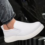 Anti-static Work Safety Shoes For Men Women Anti-smash Work Shoes Wear-resistant Lightweight Protective Shoes White Loafers