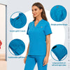 Hospital Overall Scrub Tops Women Dentist Working Uniform Nurse Scrub Uniformes Hospital Workwear Beauty Salon Pharmacy Clothes