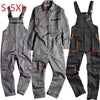 Men Long Sleeve Cargo Overalls Bib Pants Zipper Fly Pockets Rompers Jumpsuit Casual Coverall Plus Size Uniform5XL Customize logo