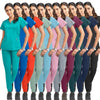 Wholesale Elastic Girl Hospital Uniforms Scrubs for Women Medical Lab Coats Nurse Uniform Women Scrubs Uniforms Set Spa Uniforms