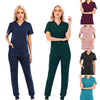 Pet Beauty Agency uniform nurse uniform medical uniform V-collar nursing frosted uniform salon SPA Women's suits suits s