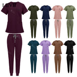 S-XXL Unisex Medical Uniforms Scrub Women Men Clinical Nursing Uniform Doctor Nurse Scrub Set Dentist Workwear Surgery Top Pants