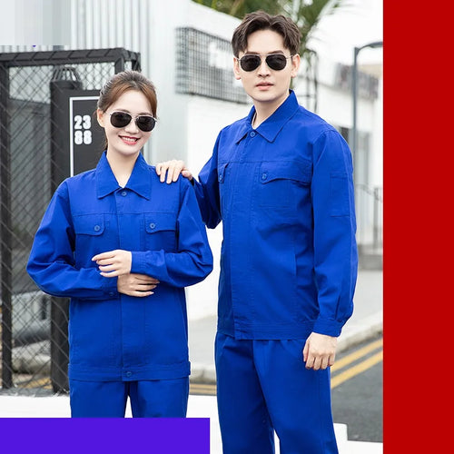 100% Cotton Work Clothing plain color Welding Suit factory workshop working Uniforms labor wear resistant Coveralls plus size4XL