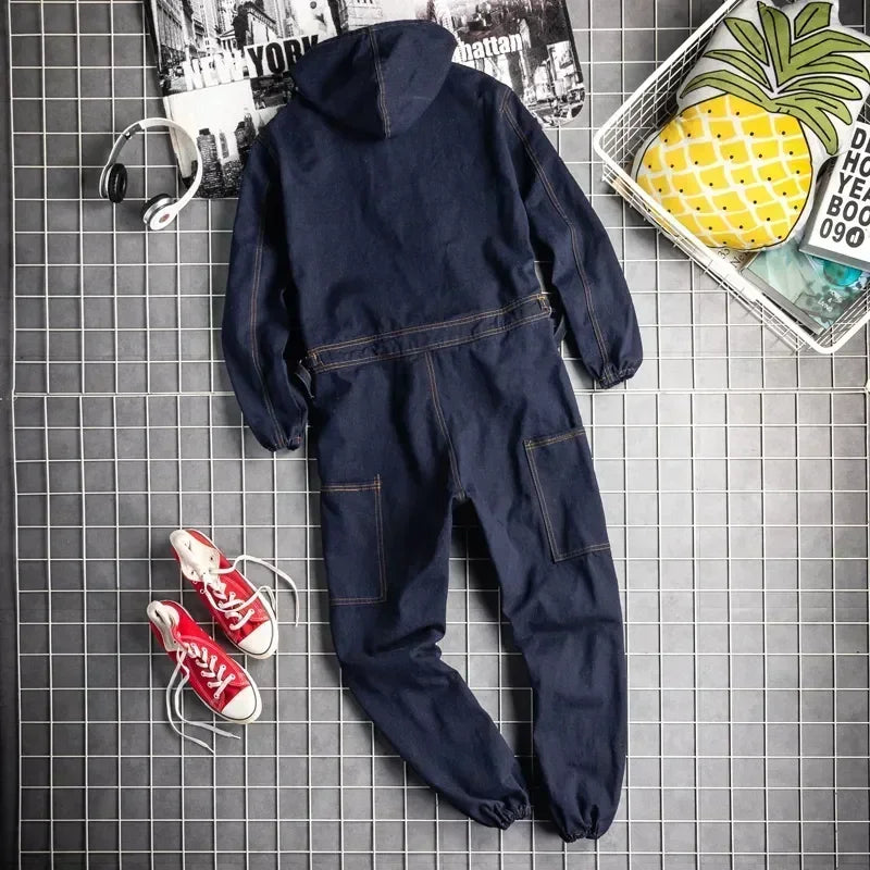 Workwear Denim Electric Repairman Labor Suit Coverall Quality Clothes Insurance High Fit Welding Auto