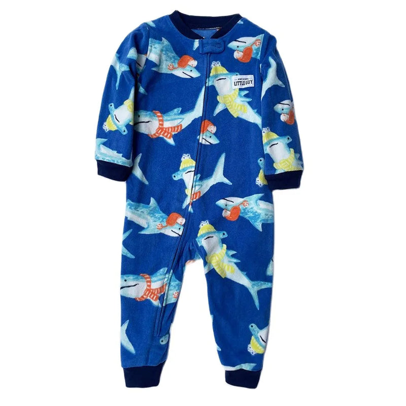 2T Toddler Baby Clothes Romper Children  Fleece Outdoor Clothing Winter Warm Climbing Jumpsuit Zipper One-piece Coverall Pajamas