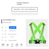 Reflective Vest Highlight Ribbon Night Reflective Safety Strap Elastic Reflective Vest Cycling Night Running Construction Floor Vest