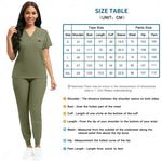 Slim Fit Medical Scrubs Uniform Women Scrub Sets Nursing Accessories Hospital Surgery Gowns Dental Clinic Beauty Salon Workwear