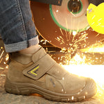 Anti Scald Welding Work Shoes Anti-smash Anti-puncture Safety Shoes Men Protective Boots Wear Resistant Male Industrial Shoes