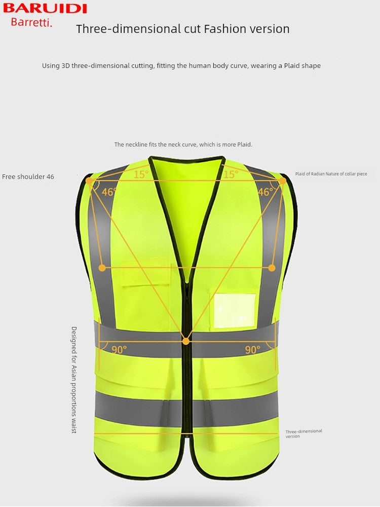 Construction Site Protective Clothing Road Administration Night Reflective Vest