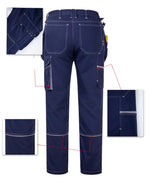 Durable Cotton Work Clothing Jacket Trousers Coveralls Multi-pockets Uniforms Worker Pants Working Suit Men Cargo Trousers 4xl