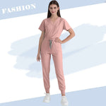 Slim Fit Medical Scrubs Uniform Women Scrub Sets Nursing Accessories Hospital Surgery Gowns Dental Clinic Beauty Salon Workwear