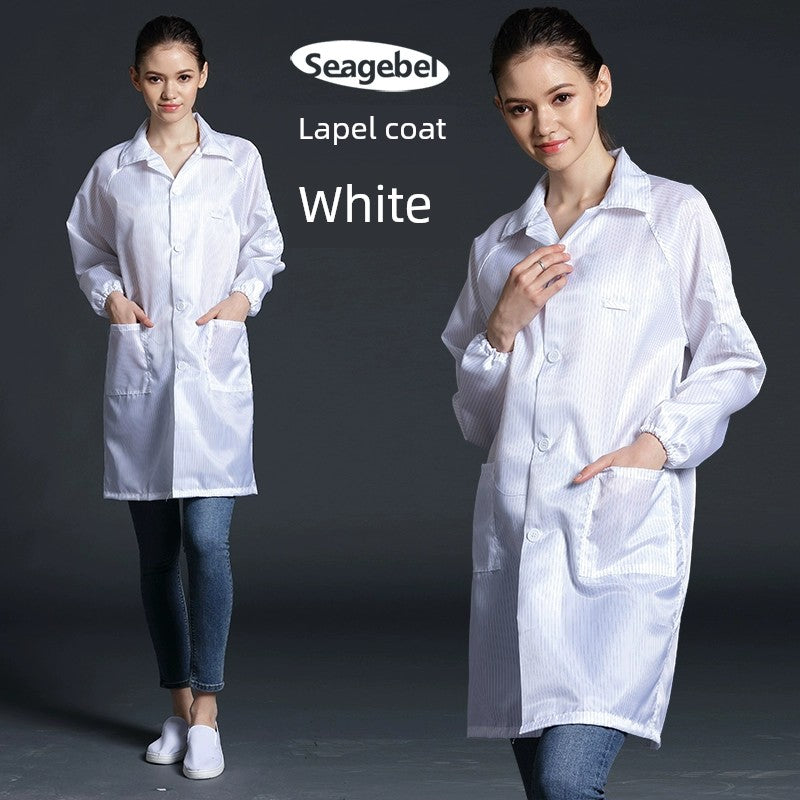 Seagebel Anti-Static Coat Dust-Proof Work Clothes Dust-Free Clothing Dustproof Clothes Dust-Free Clothes Protective Clothing