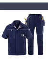 Durable Cotton Work Clothing Jacket Trousers Coveralls Multi-pockets Uniforms Worker Pants Working Suit Men Cargo Trousers 4xl