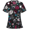 Scrub Tops Women Short Sleeve V-neck Tops Nurse Uniform Cartoon Print Working Blouse Ladies T-shirts uniforme enfermera mujer