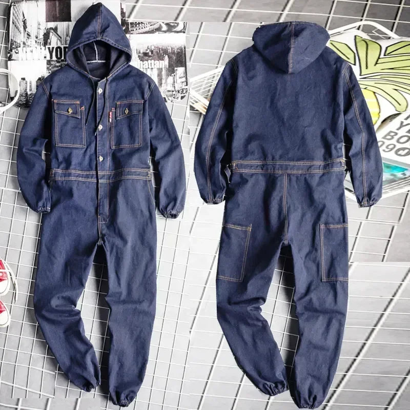 Fit Labor Workwear Denim Coverall Welding Insurance Quality Clothes Suit Auto High Electric Repairman