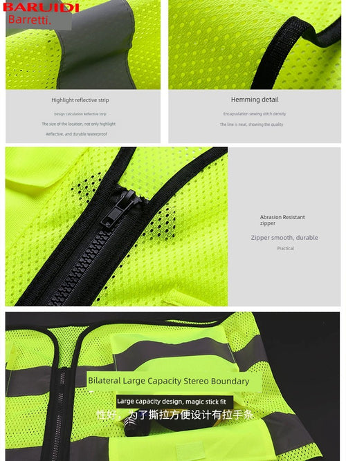 Construction Site Protective Clothing Road Administration Night Reflective Vest