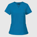 Uniform Nurse Women Scrubs Tops Medical Pocket Uniform Men Short Sleeve V-neck Nursing Shirt Lab Spa Blouse Medical Accessories