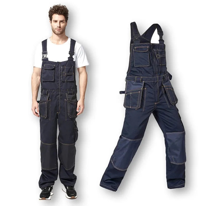 Work Bib Overalls Men Male Protective Coverall Repairman Strap Jumpsuits Trousers Working Uniforms Coveralls Free Shipping